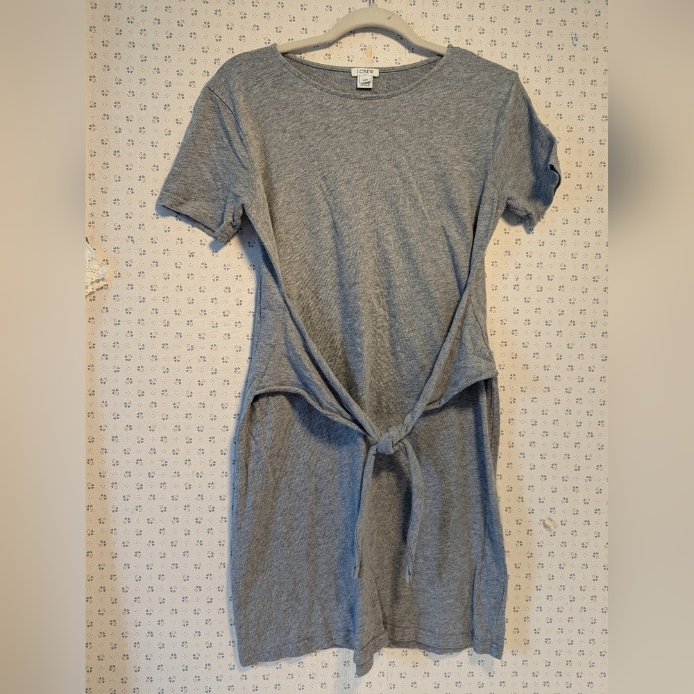 J.Crew T-shirt dress grey XXS thin soft cotton can be worn as a shirt also - Picture 10 of 10
